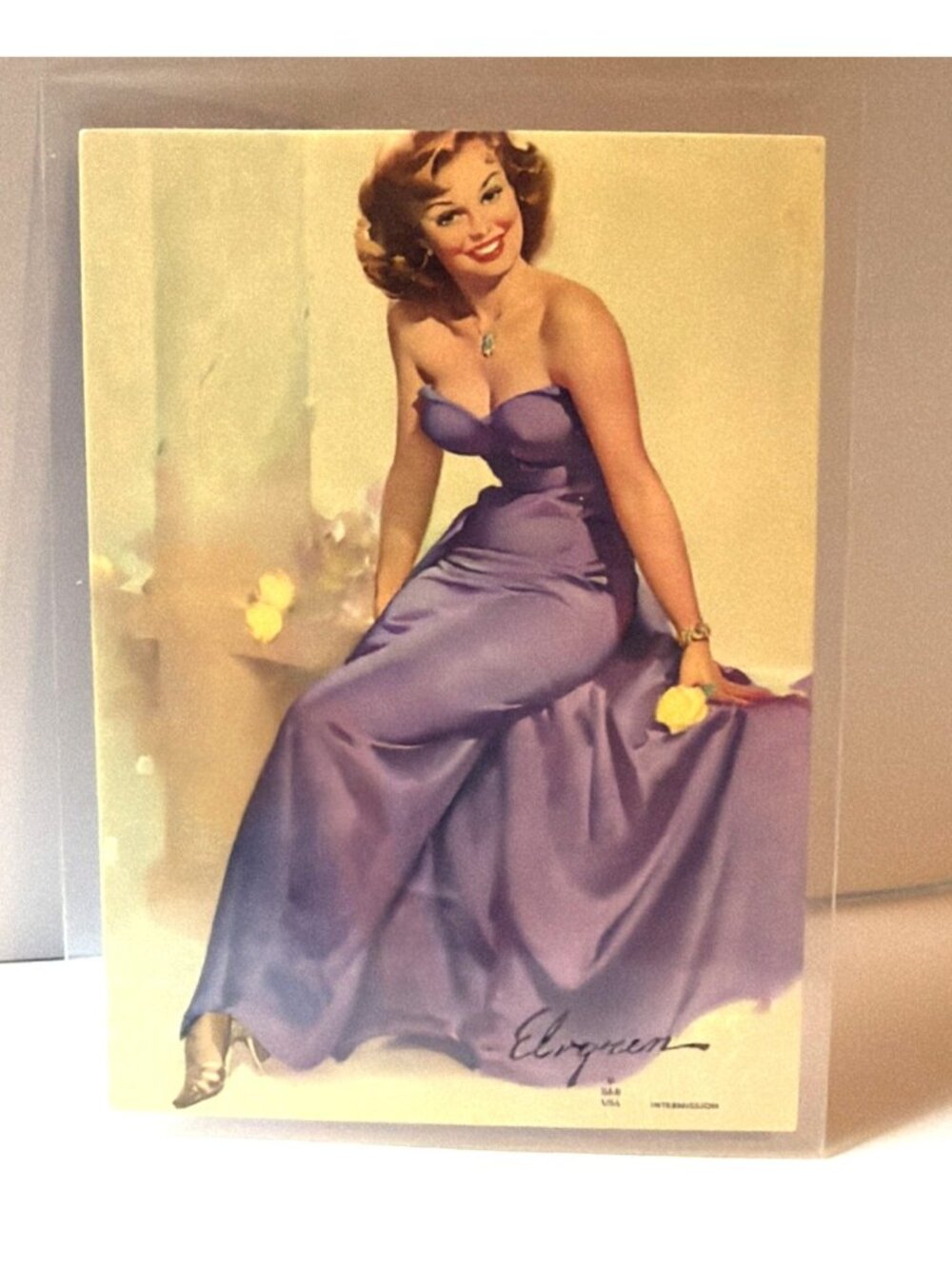 1993 Gil Elvgren Calendar Pinup Art Trading Card Single #41 Intermission Craft